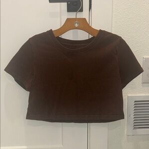 Brown Crop Top